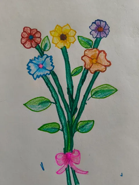 Flower Basic Shapes, artwork by Advik